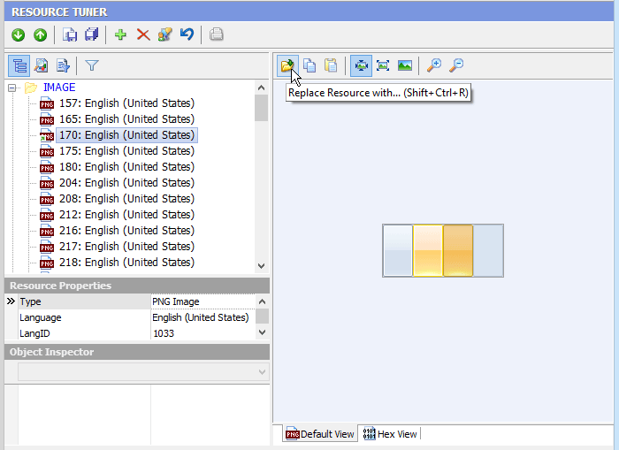 Resource Editor Resource TreeView