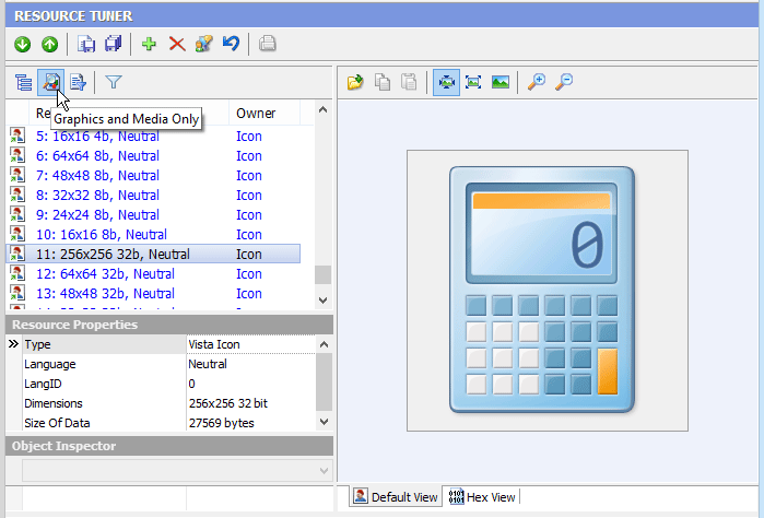 Graphics and Media resource filter